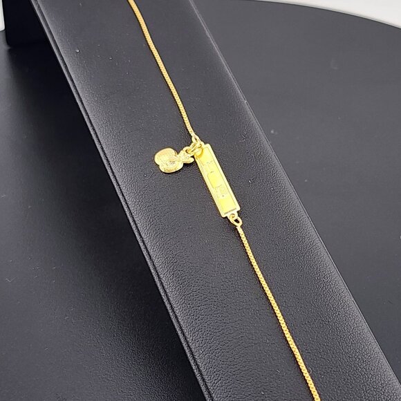 Brazilian 18k Gold Filled Bracelet with Apple Charm - Picture 3 of 5